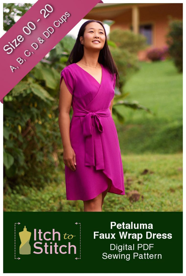 Petaluma Faux Wrap Dress Sewing Pattern