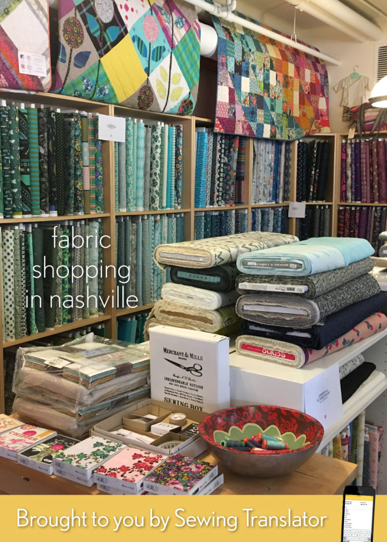 Nashville fabric shopping