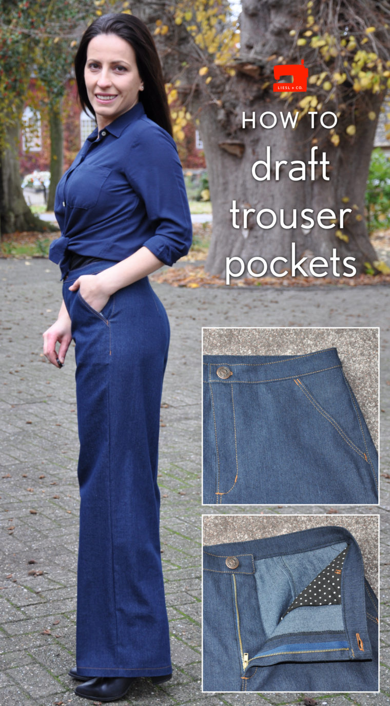 Liesl + Co. Hollywood Trousers with slant pockets