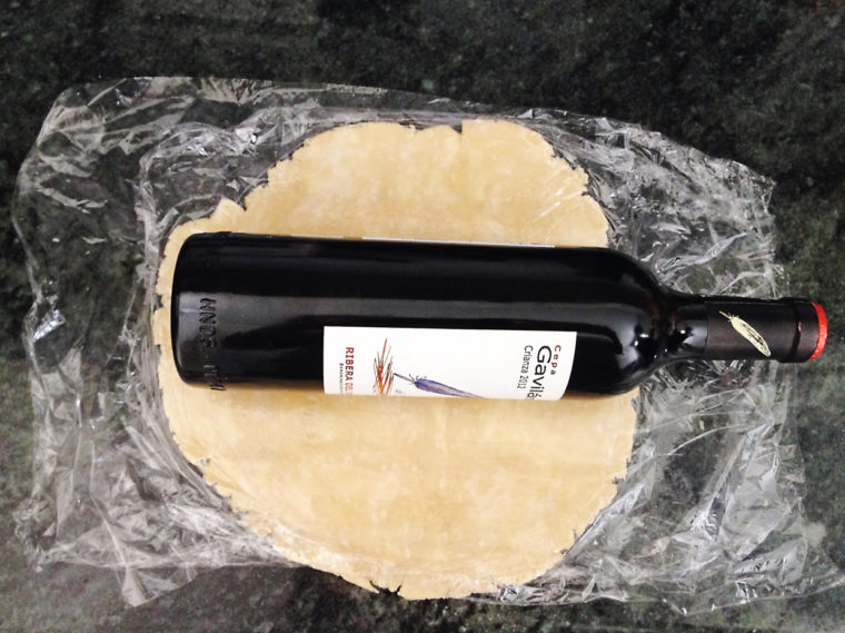 wine bottle rolling pin