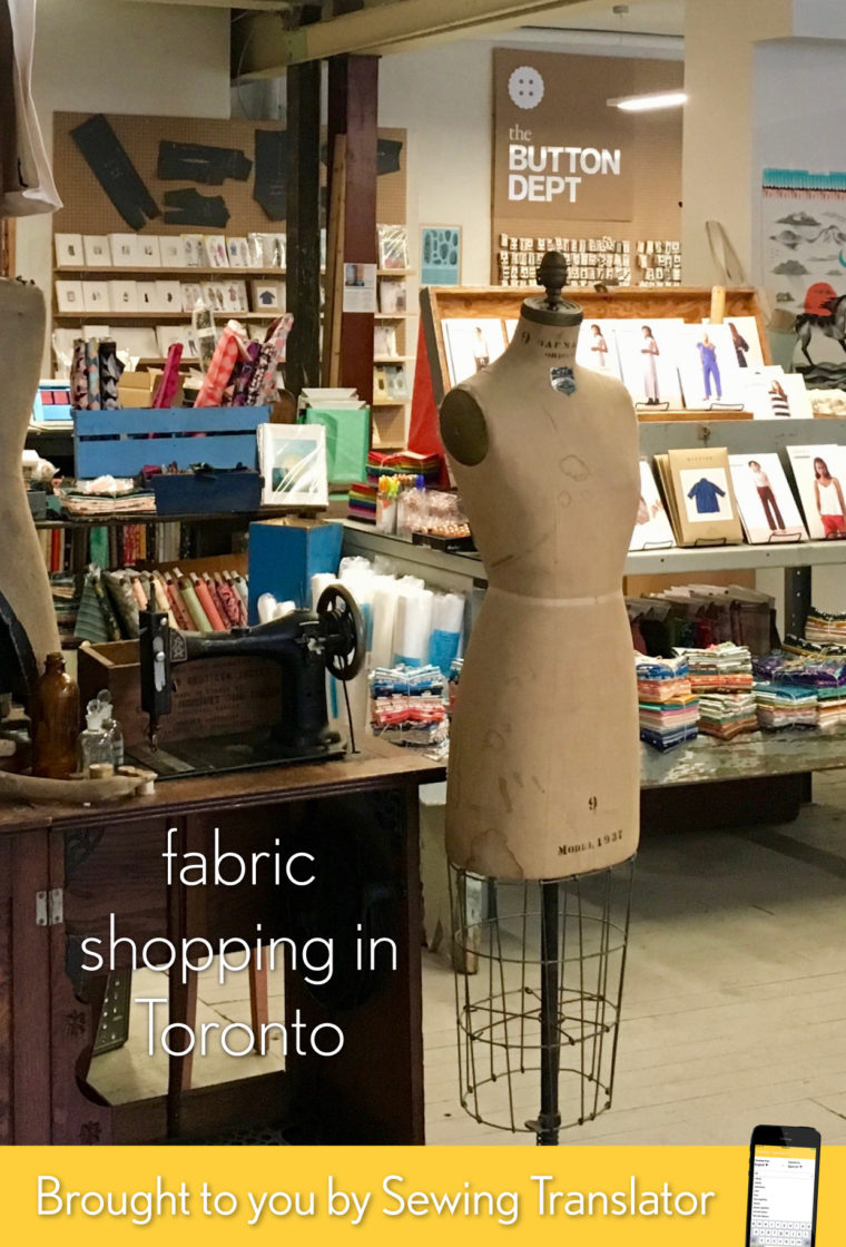 Toronto fabric shopping