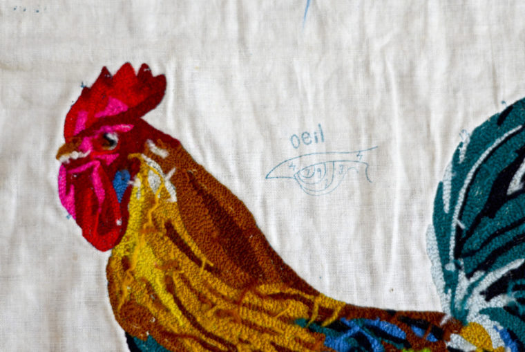 needlepoint rooster