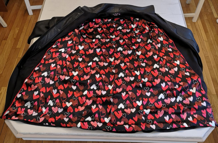 Heart lining fabric