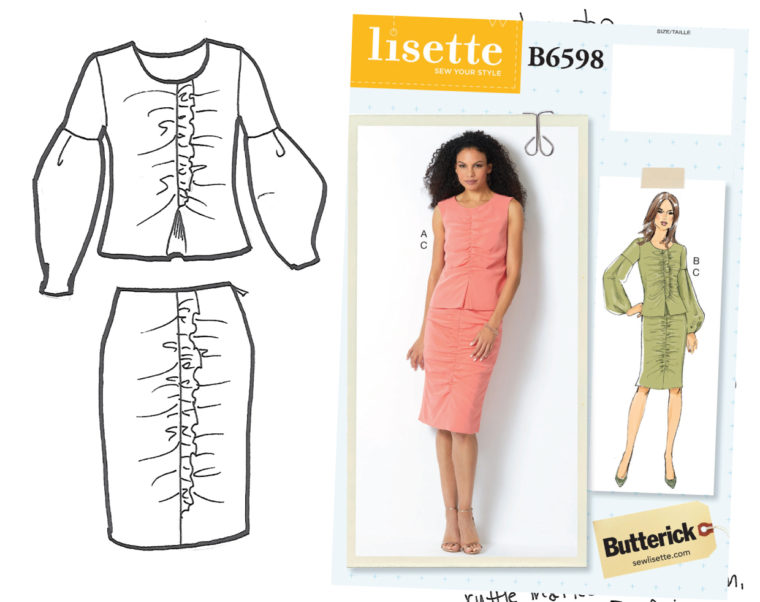 Lisette for Butterick B6598 skirt