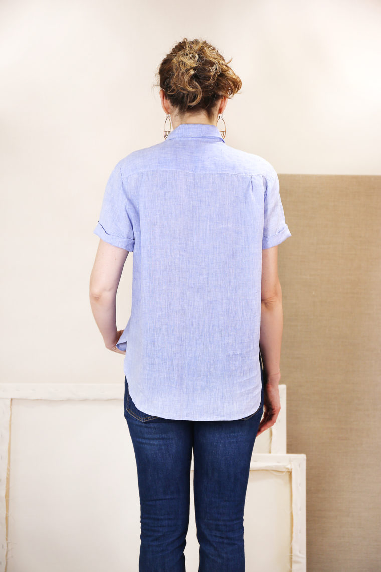 Liesl's oversized linen popover Liesl + Co Classic Shirt