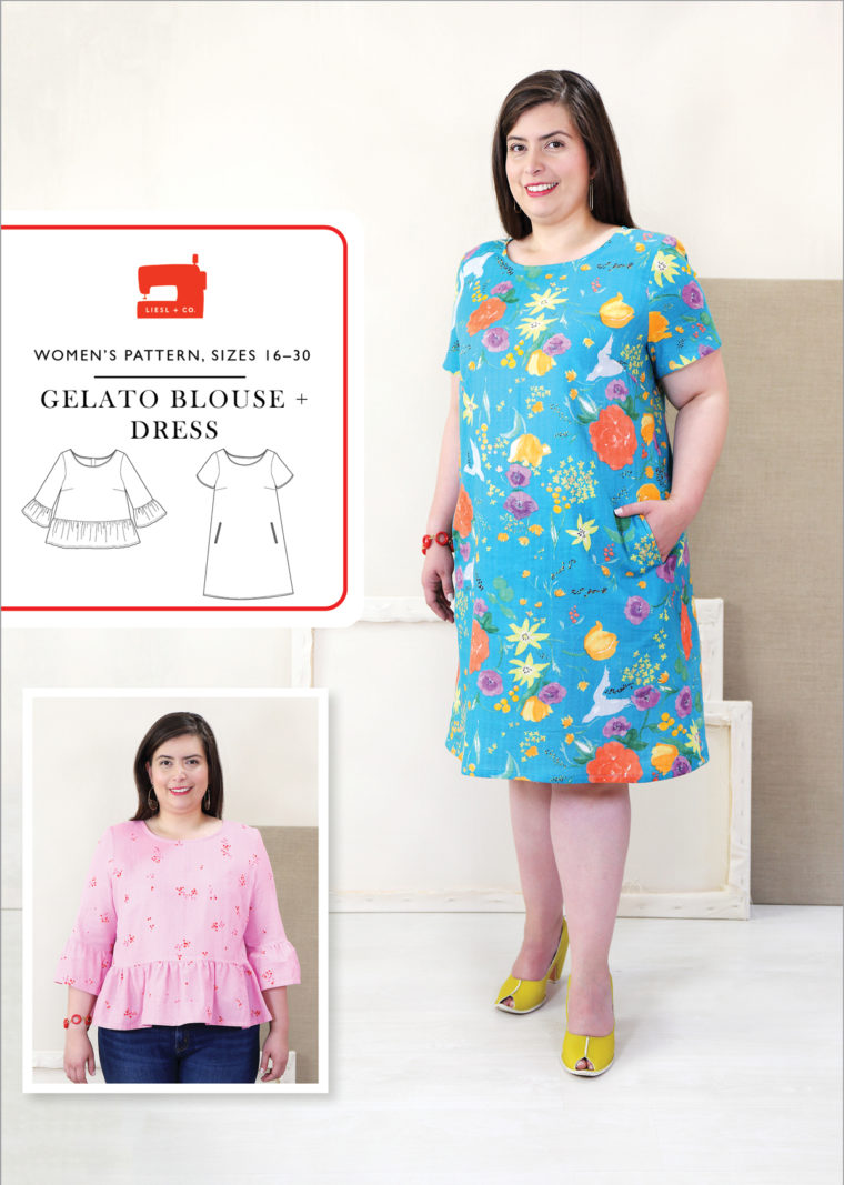 Gelato Blouse + Dress, sizes 16-30