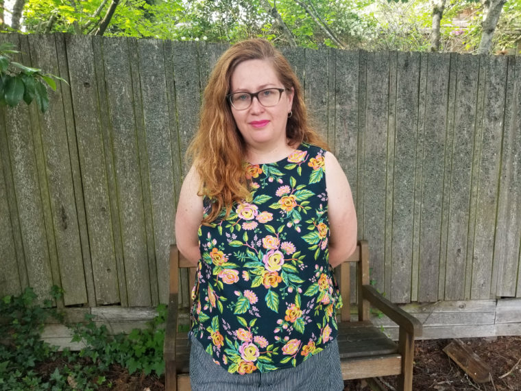 Liesl + Co. Breezy Blouse with waist ties