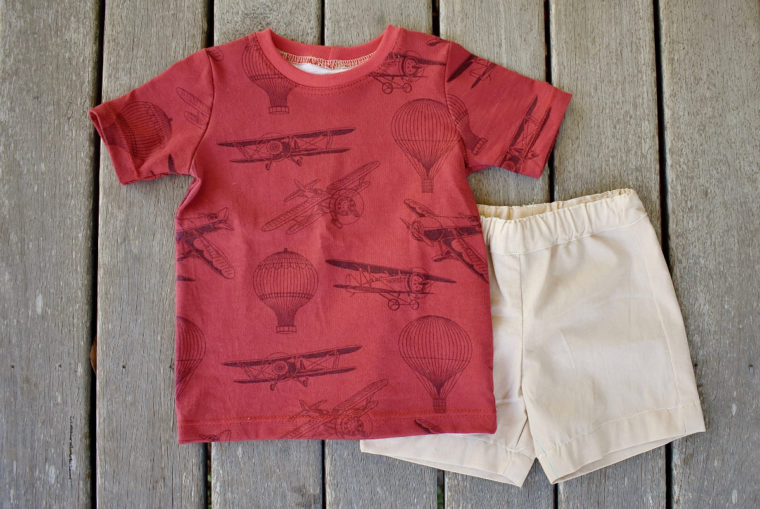 Teach kids to sew with this free shorts pattern.