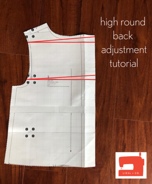 Learn how to make a high round back adjustment with this photo tutorial.