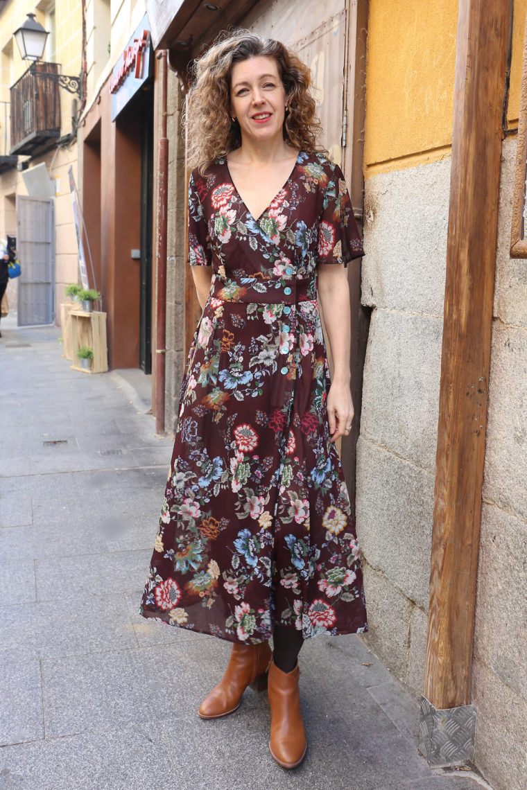 Liesl's floral Saint Germain Wrap Dress