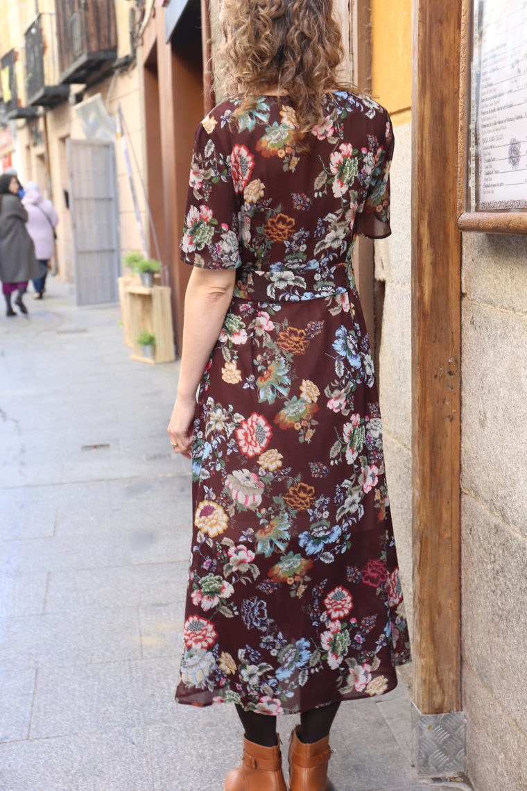 Liesl's floral Saint Germain Wrap Dress