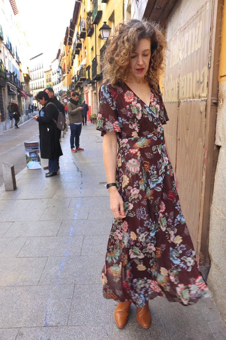 Liesl's floral Saint Germain Wrap Dress