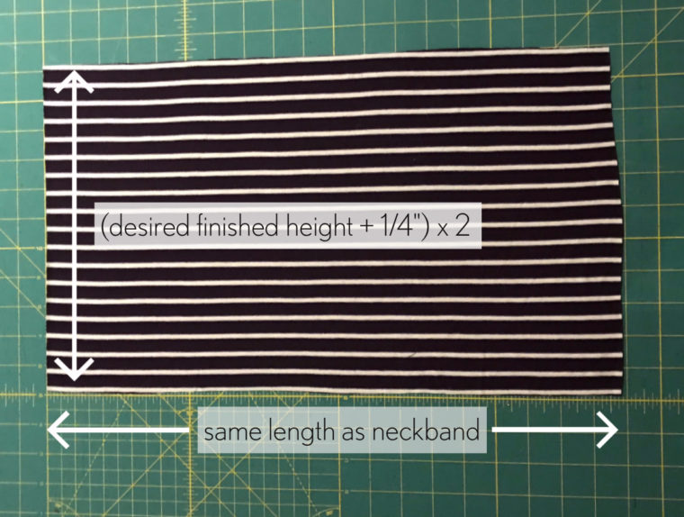 How to draft a turtleneck for any t-shirt pattern