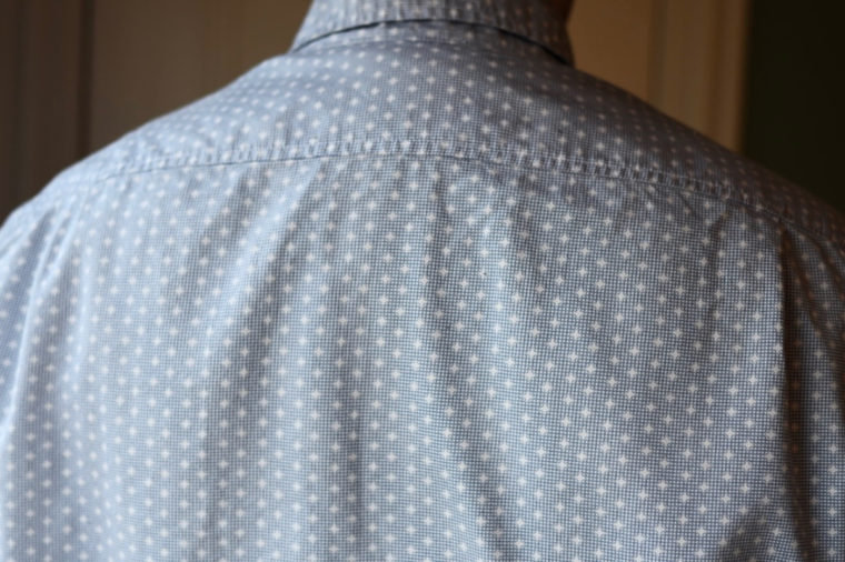 Matching the back yoke seam is easy with the All Day Shirt pattern.