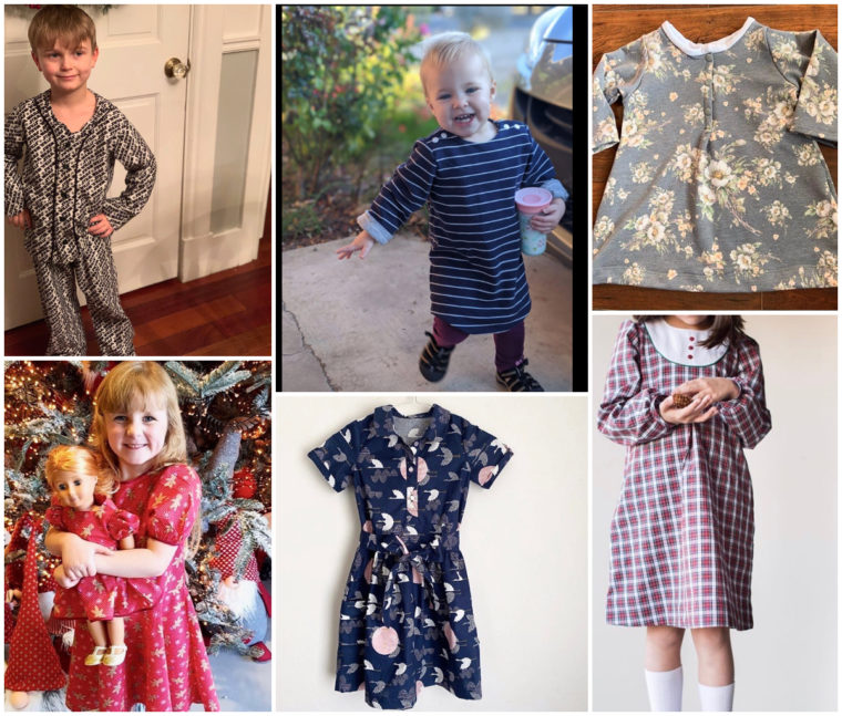 Garments made from Oliver + S sewing patterns.