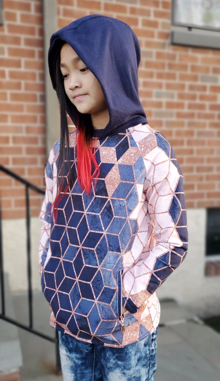 See how Reeni hacked three of our patterns into this cool hoodie.