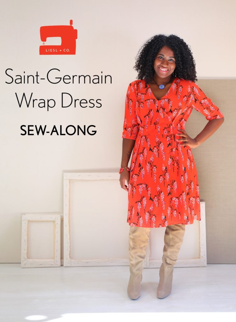 Join us in a sew-along for the Saint-Germain Wrap Dress!