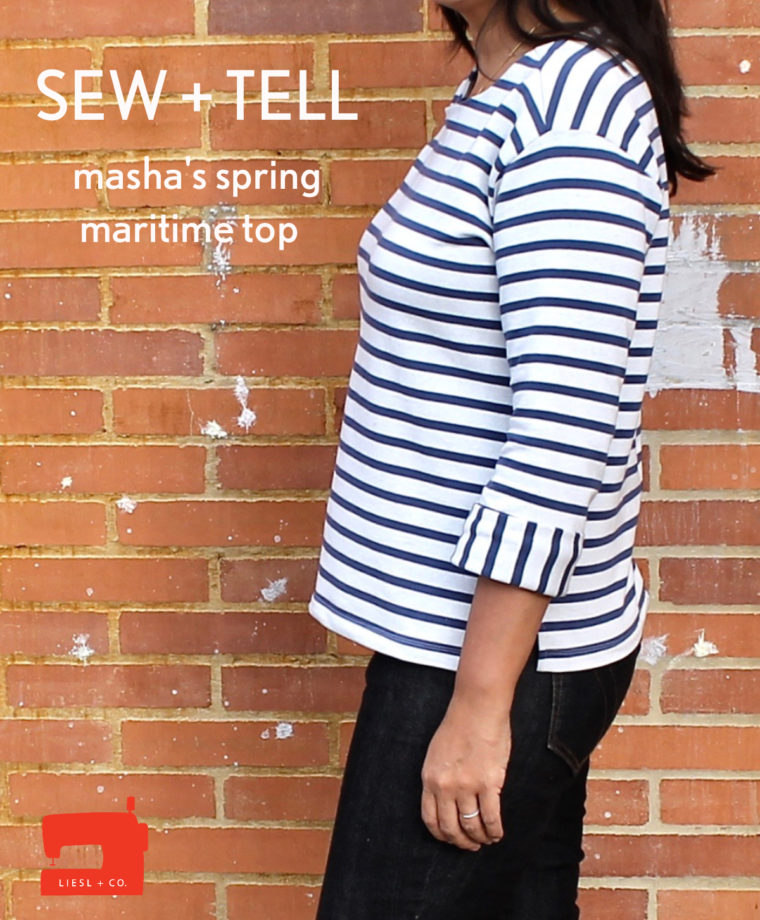 French terry Maritime Top.