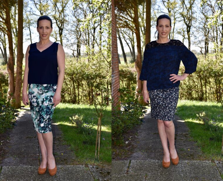 This knit pencil skirt pattern is quick to sew and takes very little fabric. 