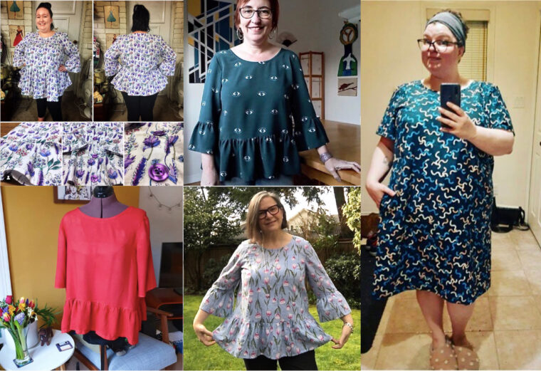 See the blouses and dresses Sew My Style participants made using our Gelato Blouse + Dress pattern.