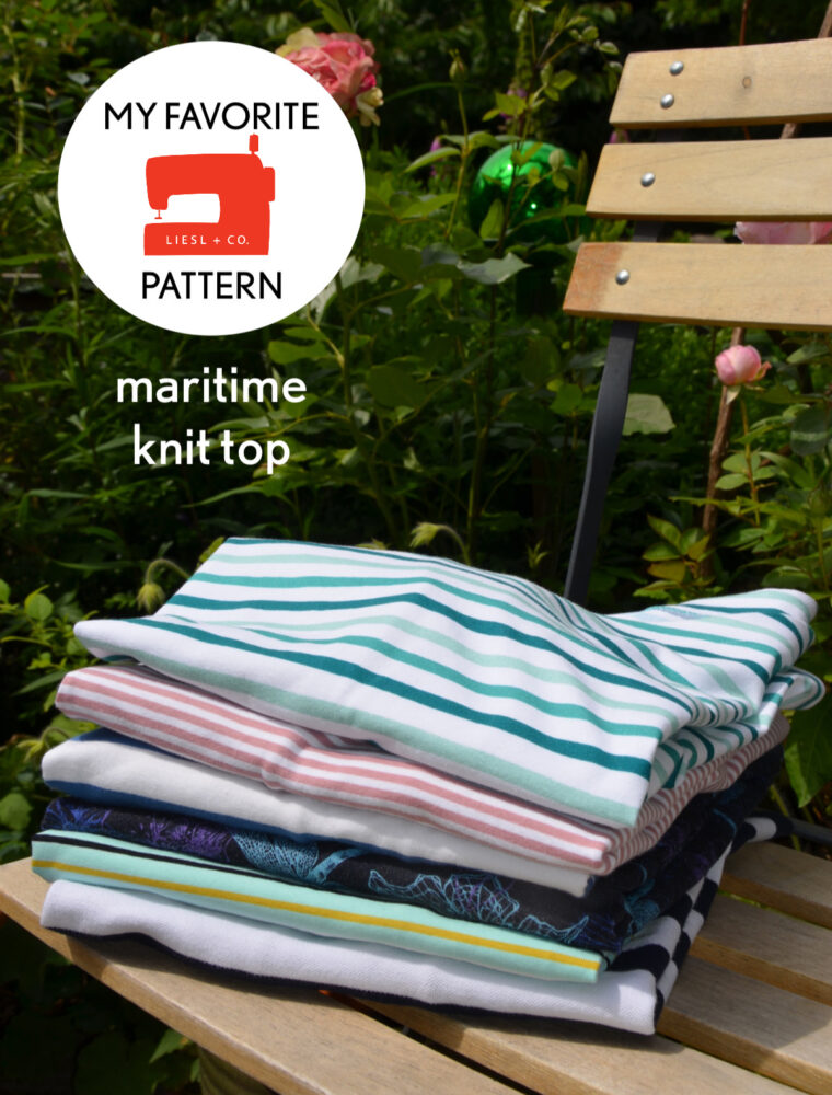 Susanne has made the Maritime Knit Top a handmade wardrobe staple pattern.