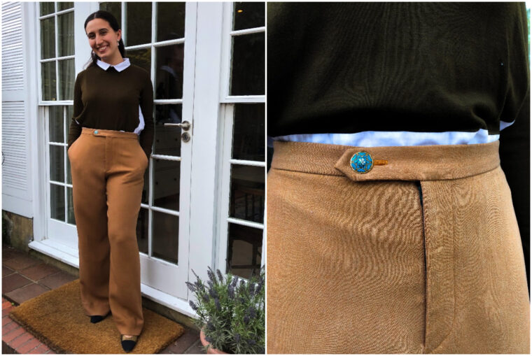 Maryam sewed herself a DIY shorts suit and a pair of classic trousers.