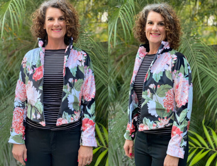 DIY cropped jacket sewing pattern.