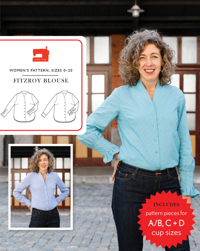 Liesl + Co Fitzroy Blouse sewing pattern