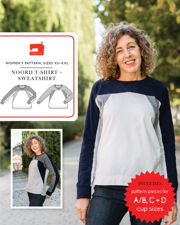 Liesl + Co Noord T-Shirt + Sweatshirt sewing pattern and inspiration