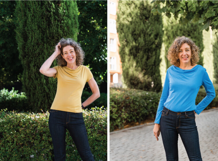 Liesl + Co Easton Cowl-Neck Tee photos