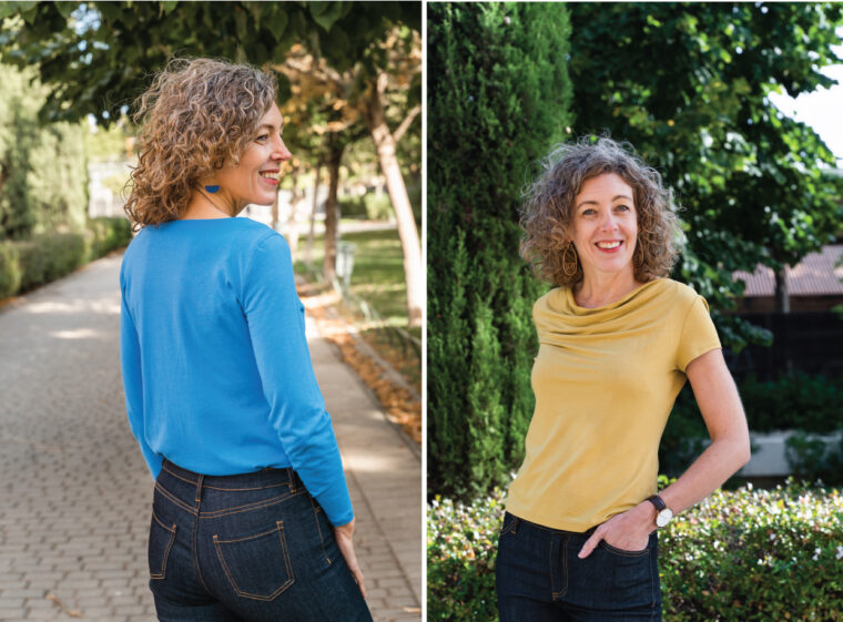 Liesl + Co Easton Cowl-Neck Tee photos