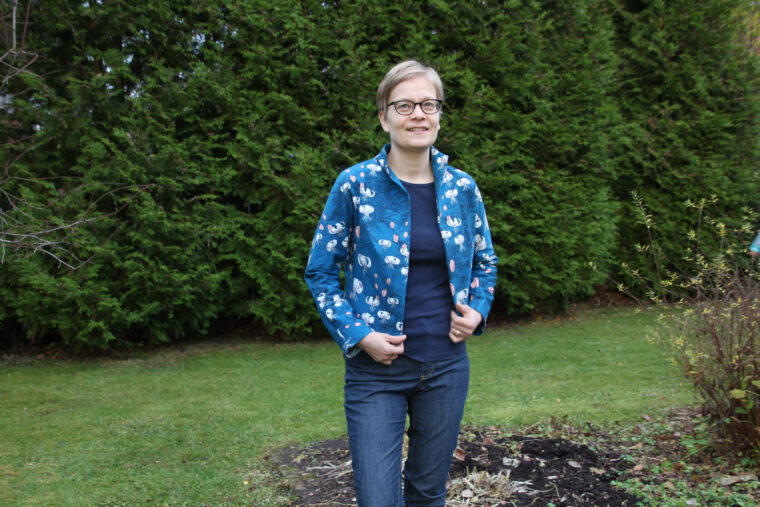 Sew a chic DIY jacket with the Yanaka Jacket sewing pattern.