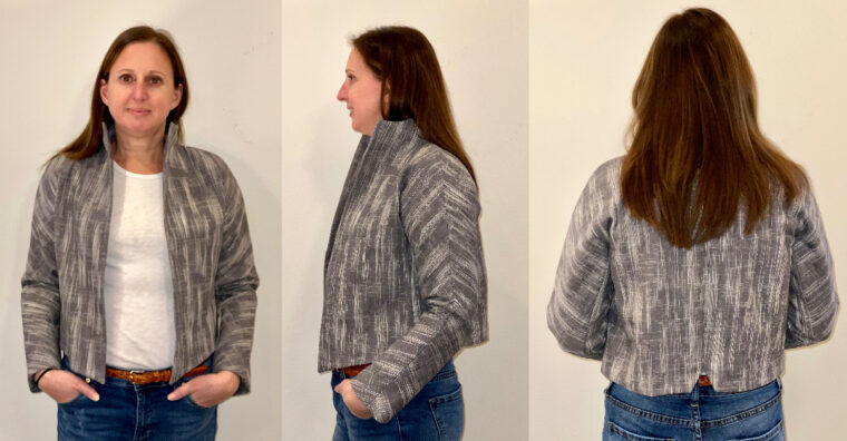 Sew a chic DIY jacket with the Yanaka Jacket sewing pattern.