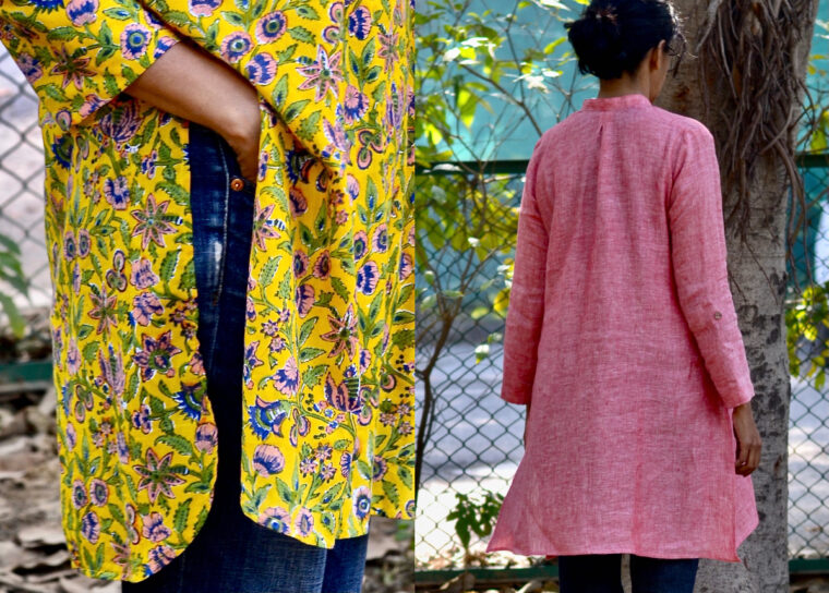 Asmita made a DIY kurta using the Gallery Tunic pattern.