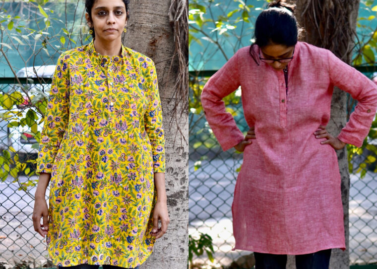 Asmita made a DIY kurta using the Gallery Tunic pattern.