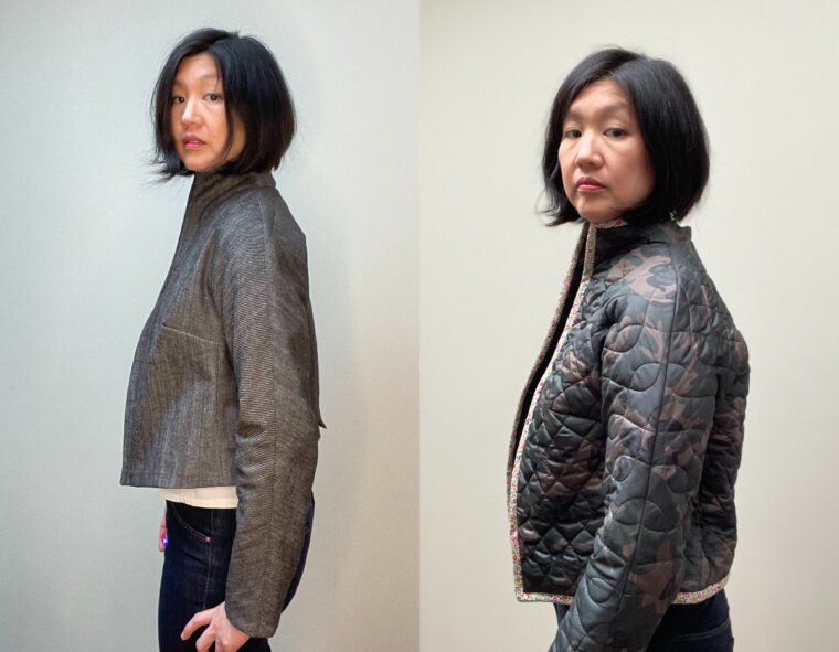 Erica made two DIY cropped jackets from the Yanaka Jacket pattern.