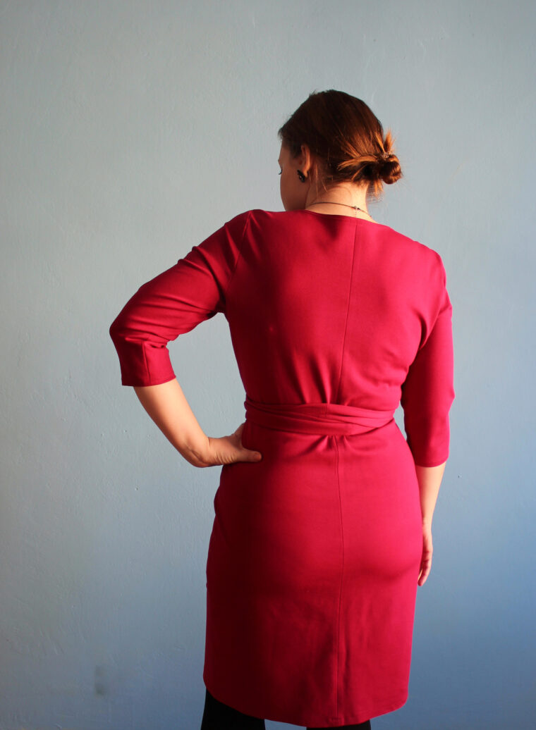 This DIY knit dress is office-appropriate and super-comfy.