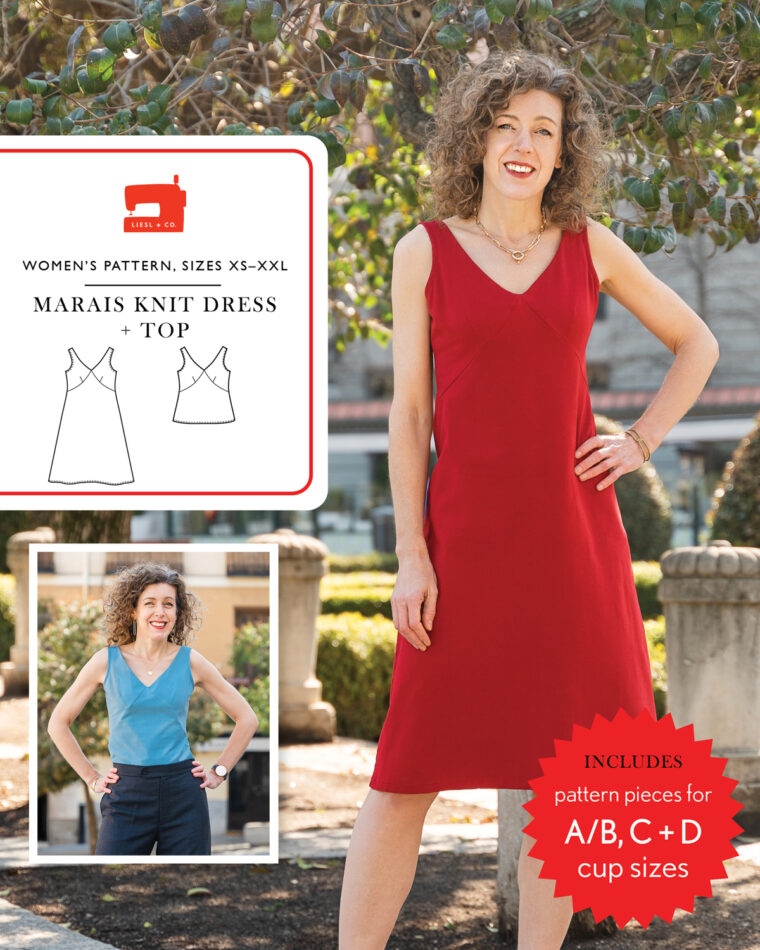 inspiraton for the Liesl + Co Marais Knit Dress + Top sewing pattern