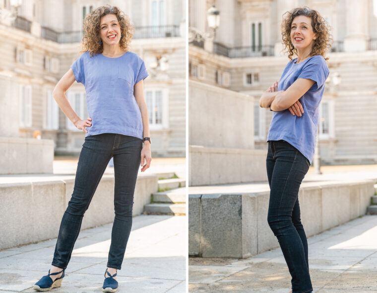 Liesl + Co Verdun Woven T-Shirt sewing pattern