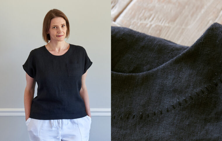 Our Advisors Circle sews the Verdun Woven T-Shirt.