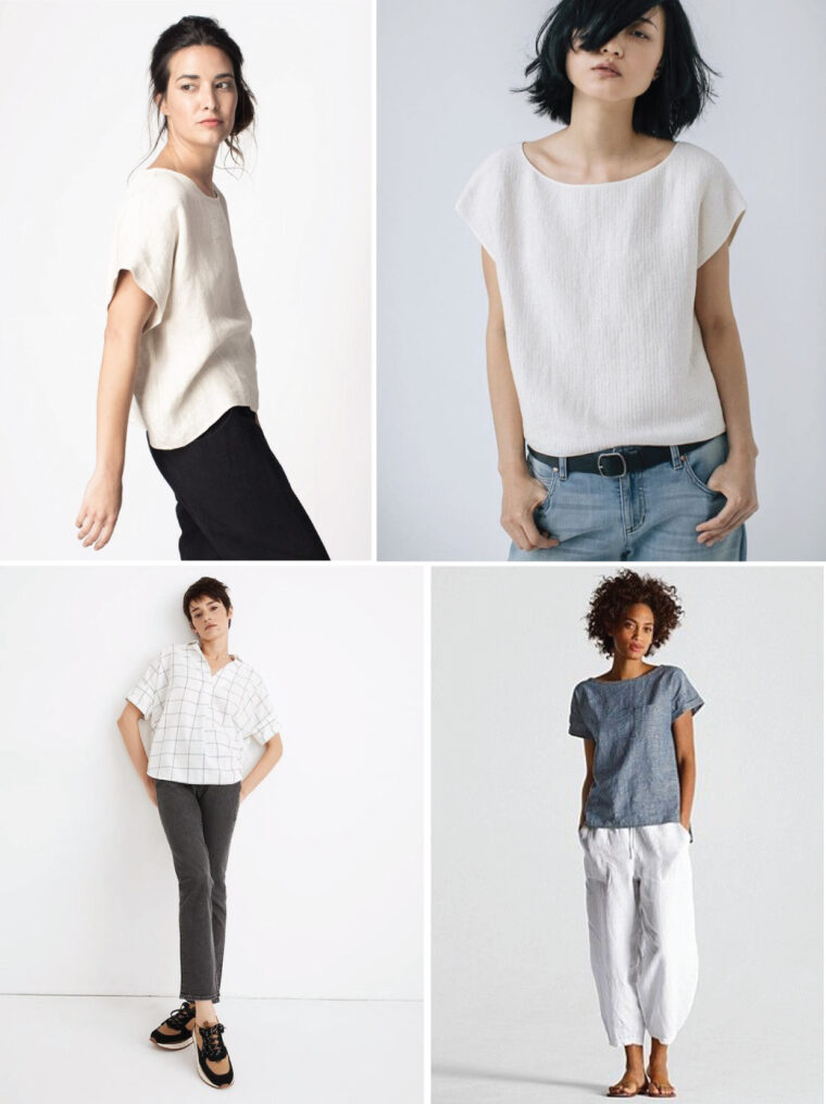 inspiration for the Liesl + Co Verdun Woven T-Shirt sewing pattern