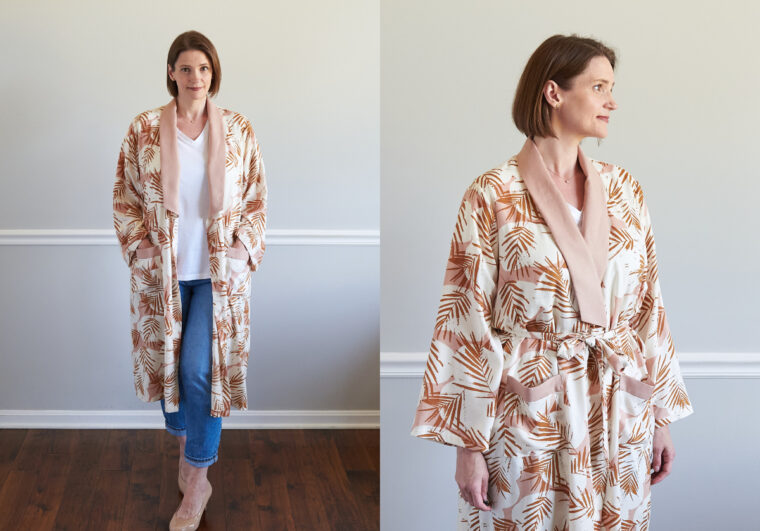 A DIY robe goes from night to day to evening.