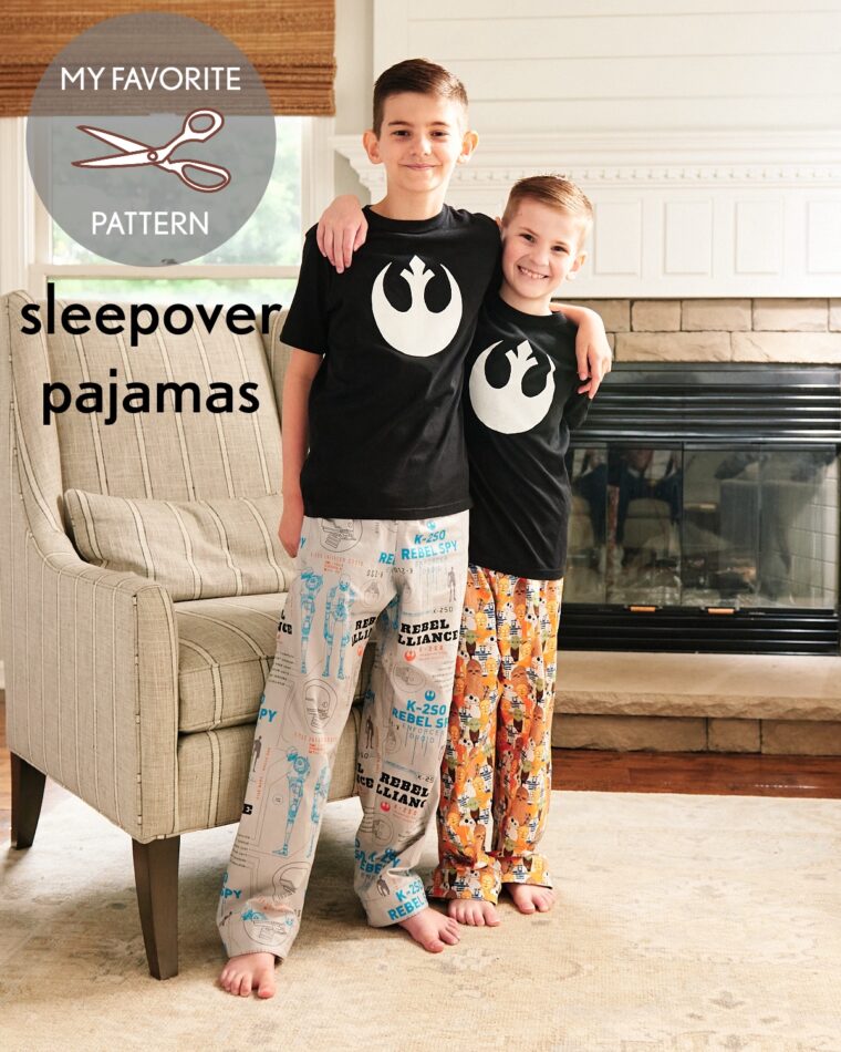 Make your own DIY kids' pajama pants.