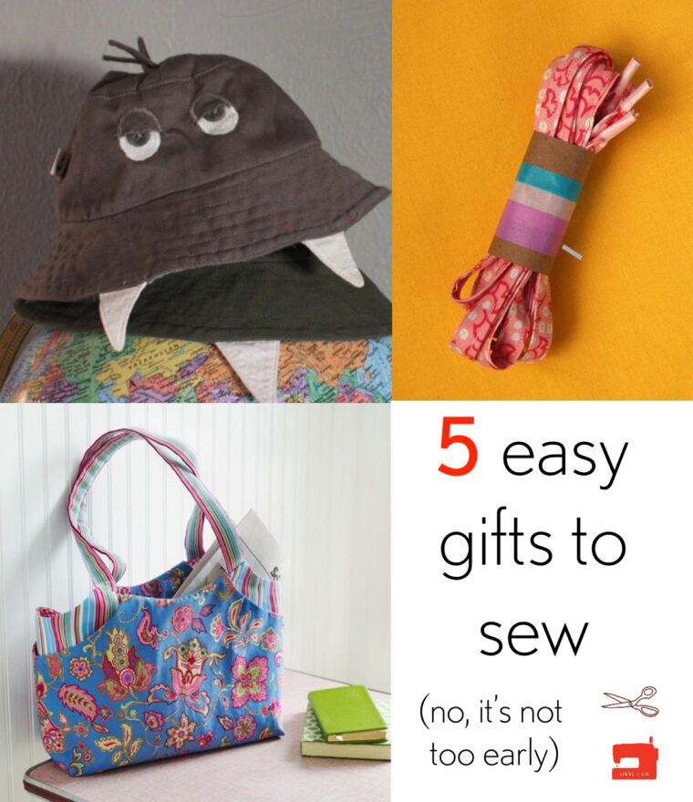 5 easy gifts to sew for the holidays.
