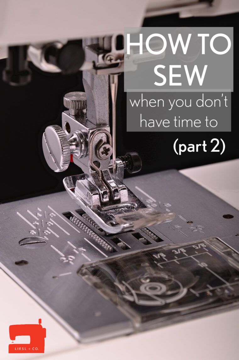 how to make time to sew