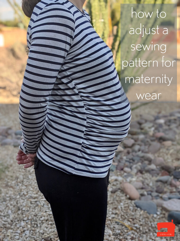 Easy photo tutorial for hacking a sewing pattern for maternity wear.