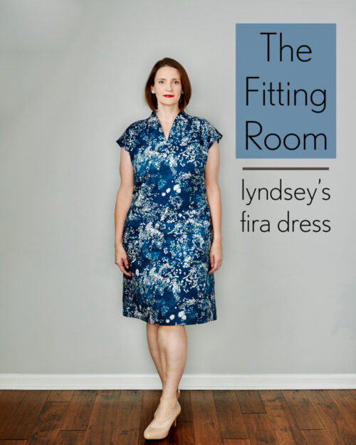 How to fit a dress sewing pattern.