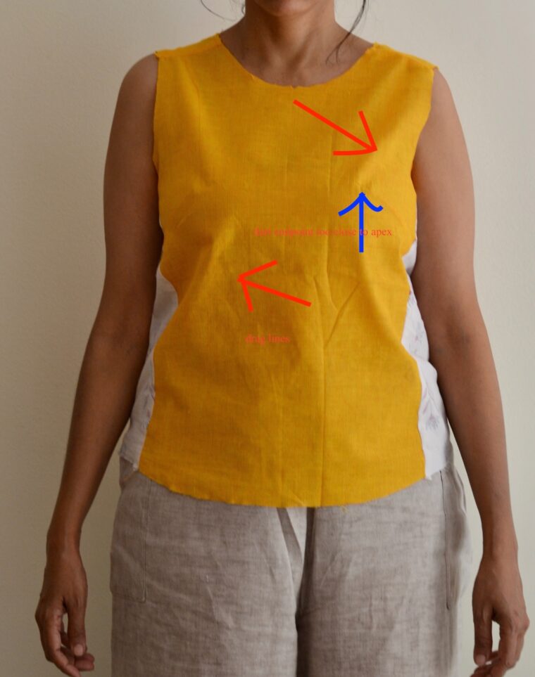 Easy sleeveless shell to sew.