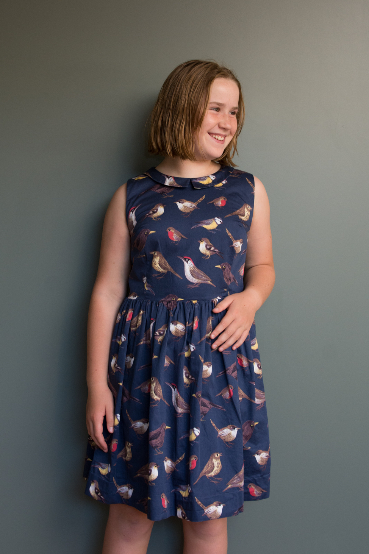 Shelley used the Building Block Dress and the Bistro Dress to create a beautiful party dress for her daughter.