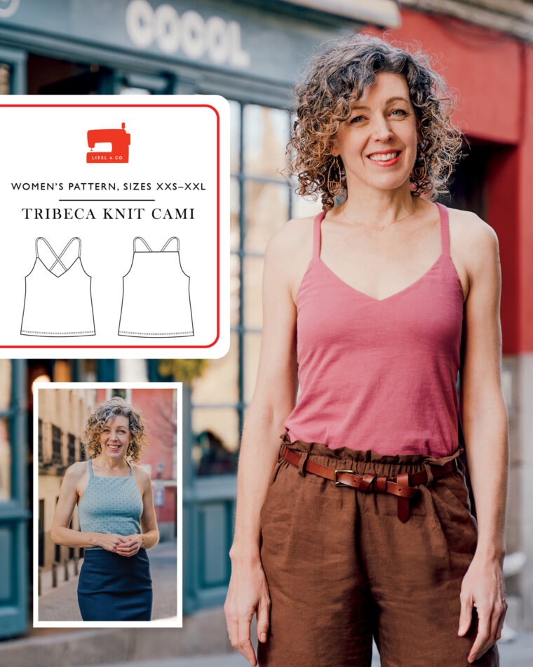 Liesl + Co Tribeca Knit Cami sewing pattern